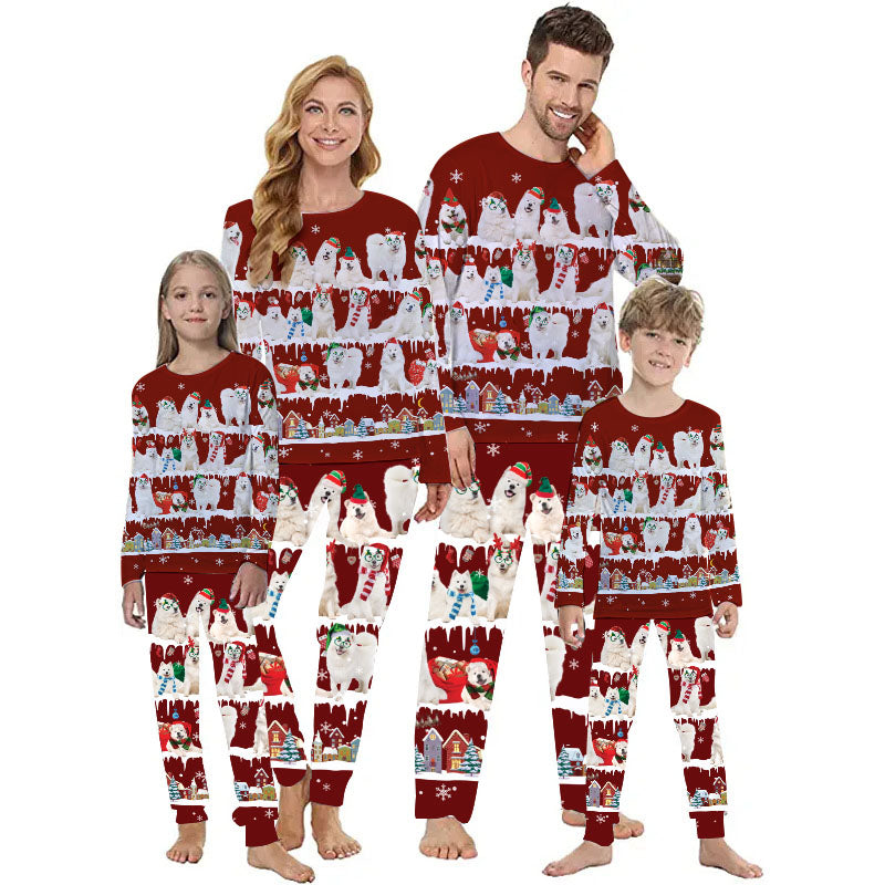 Samoyed Snow Christmas Back