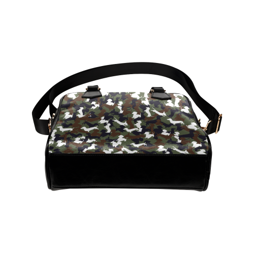 Dachshund Camo Shoulder Handbag