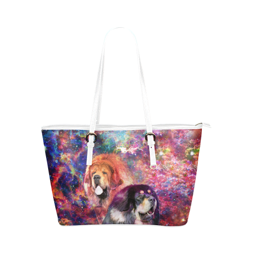 Tibetan Mastiff Leather Tote Bag