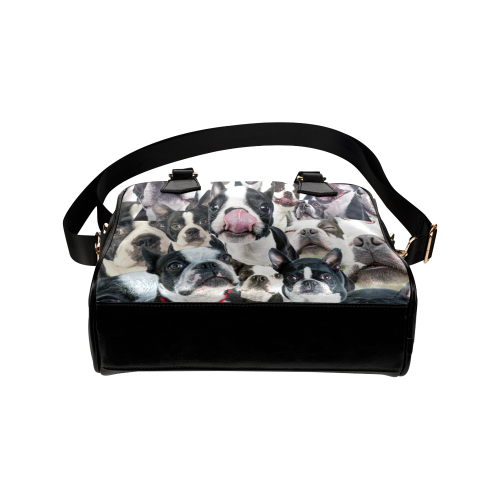 Boston Terrier Face Shoulder Handbag