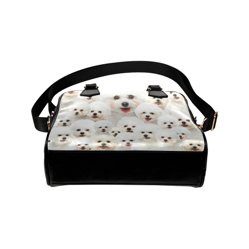 Bichon Frise Face Shoulder Handbag