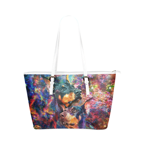 Doberman Leather Tote Bag