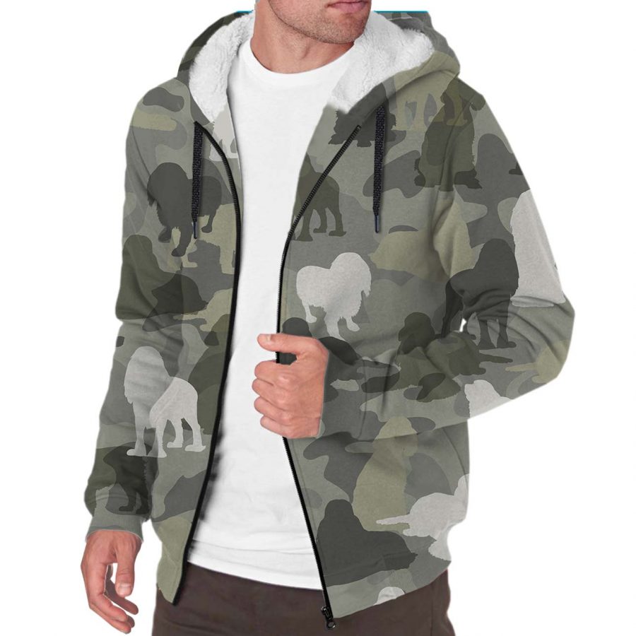American Cocker Spaniel Camo Fleece Hoodie