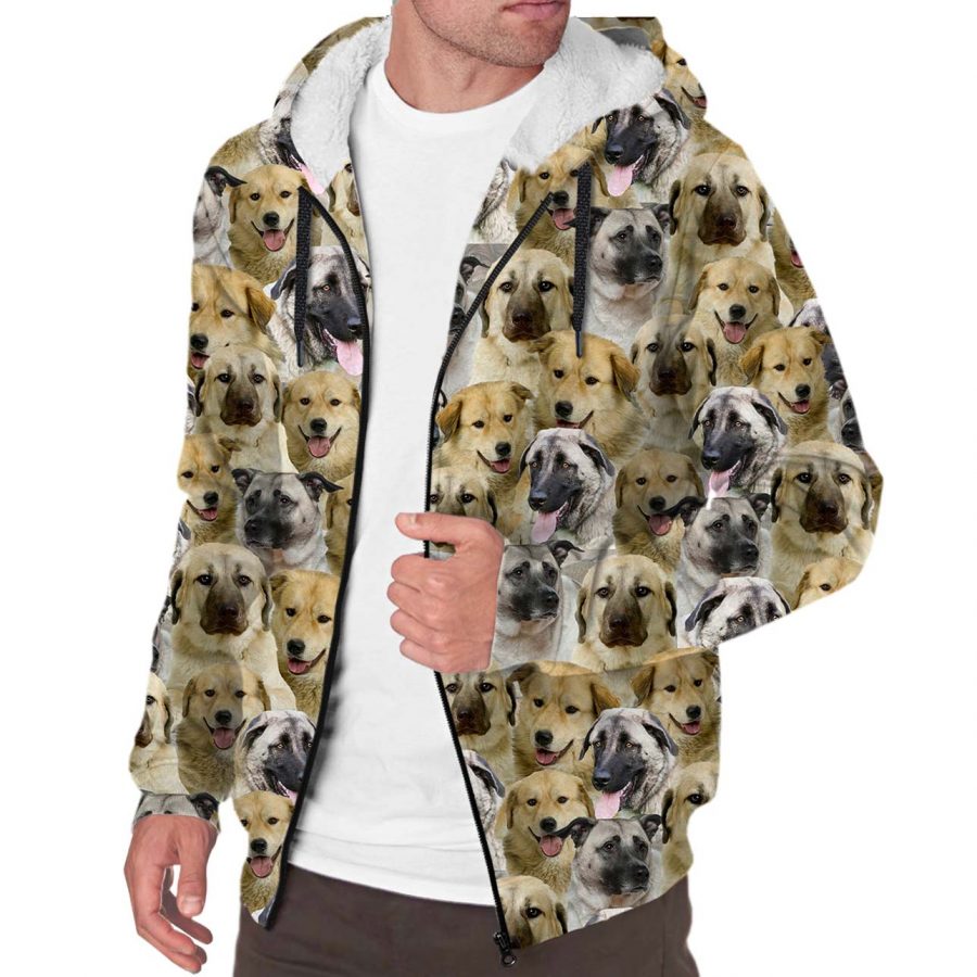 Anatolian Shepherd Full Face Fleece Hoodie
