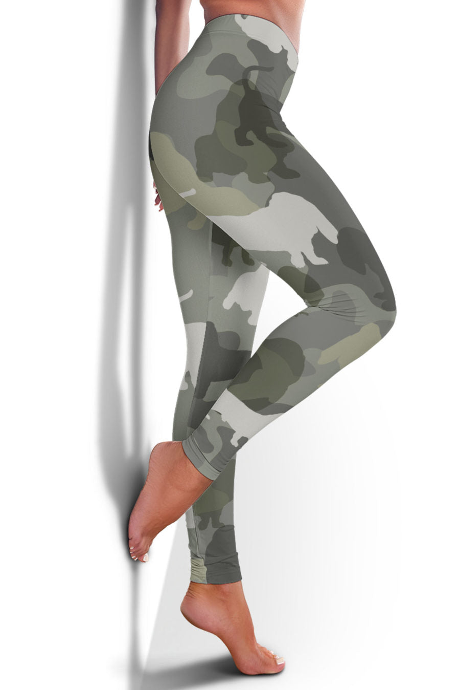 Basset Hound Camo Legging
