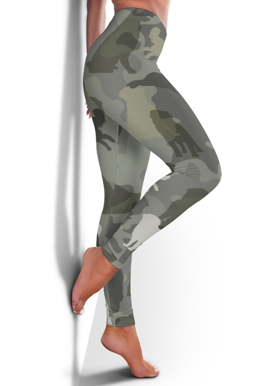 Bernese Mountain Dog Camo Legging