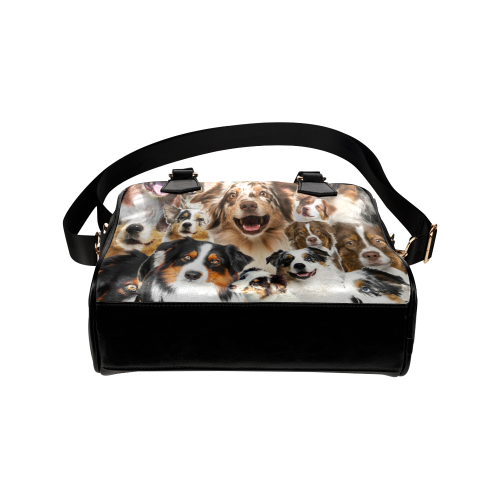Australian Shepherd Face Shoulder Handbag
