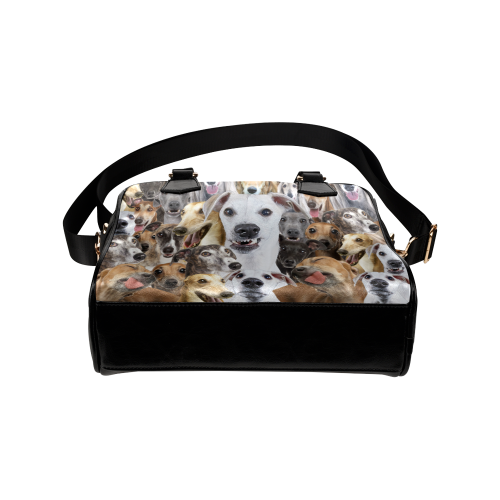 Greyhound Face Shoulder Handbag