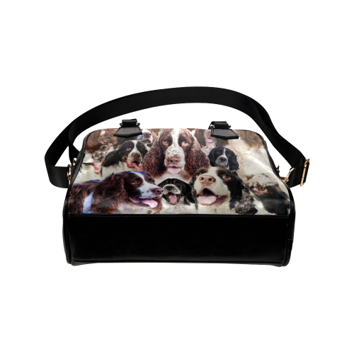 English Springer Spaniel Face Shoulder Handbag
