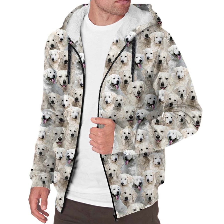Kuvasz Full Face Fleece Hoodie