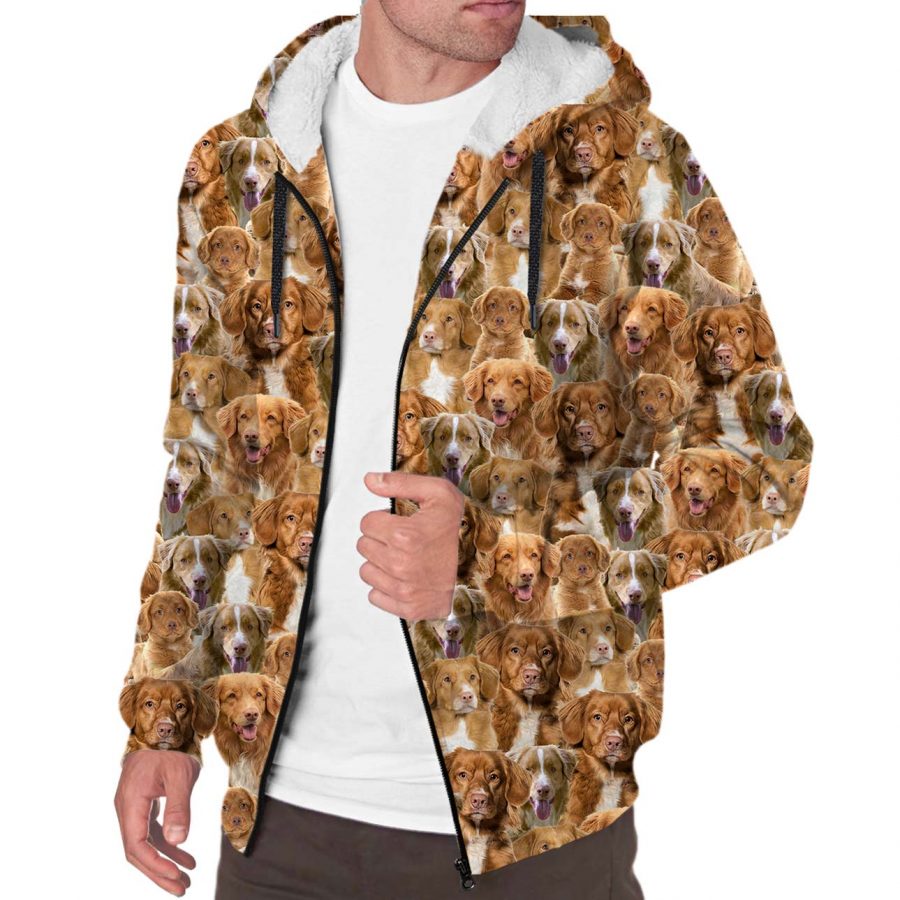 Nova Scotia Duck Tolling Retriever Full Face Fleece Hoodie