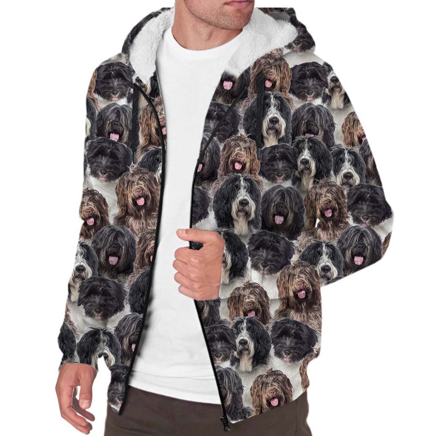 Schapendoes Full Face Fleece Hoodie