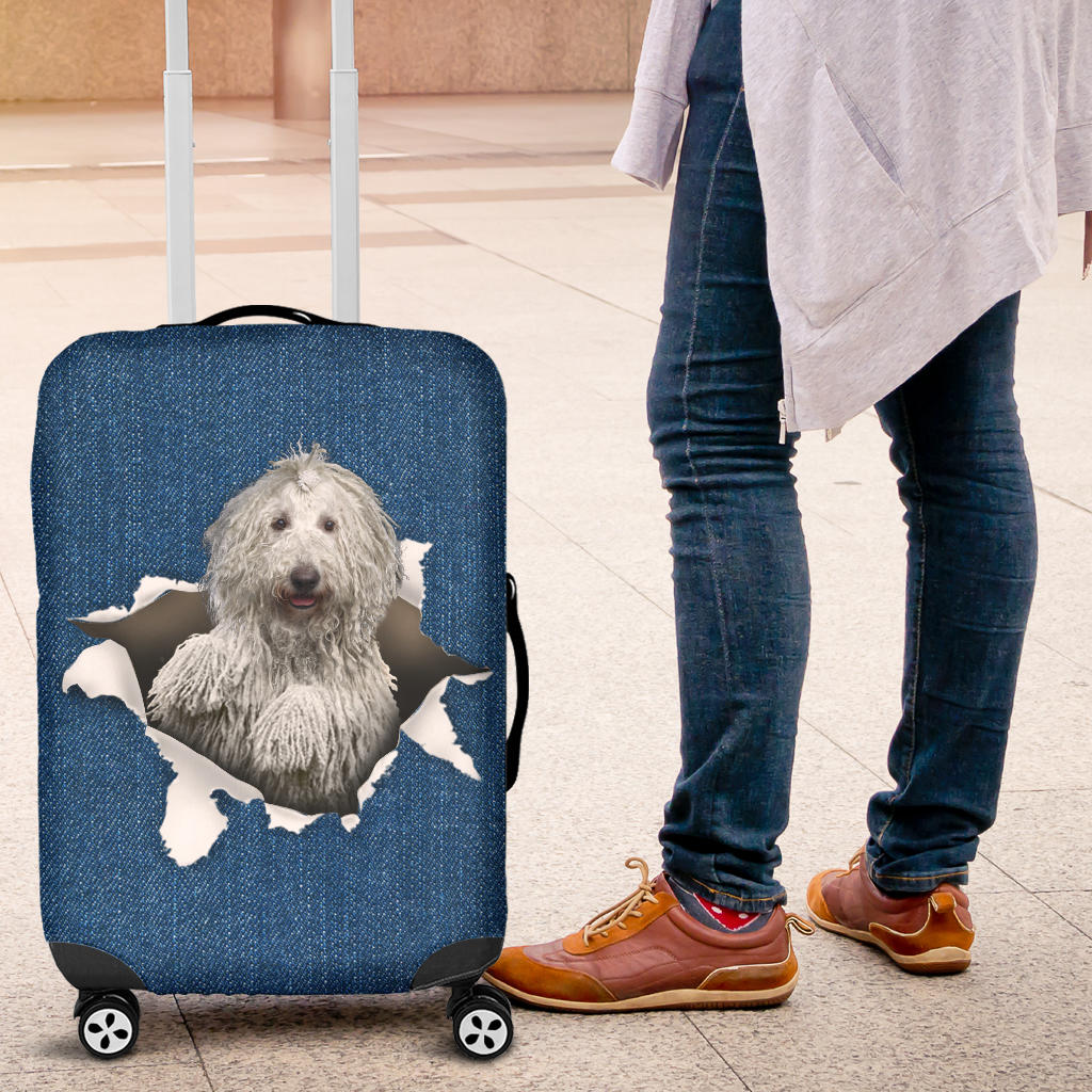 Komondor Torn Paper Luggage Covers
