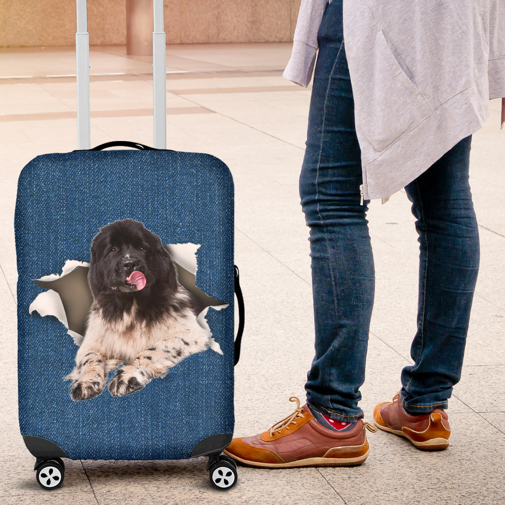 Landseer Torn Paper Luggage Covers