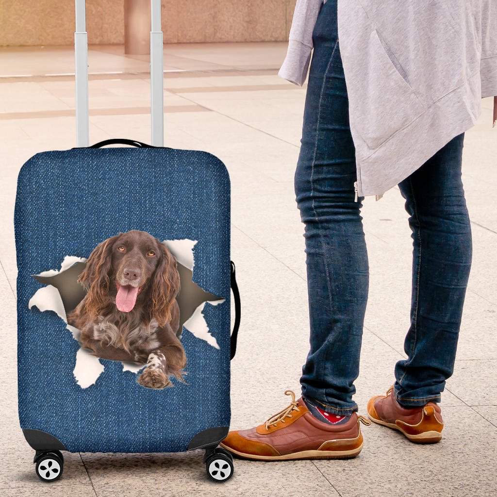 Munsterlander Torn Paper Luggage Covers