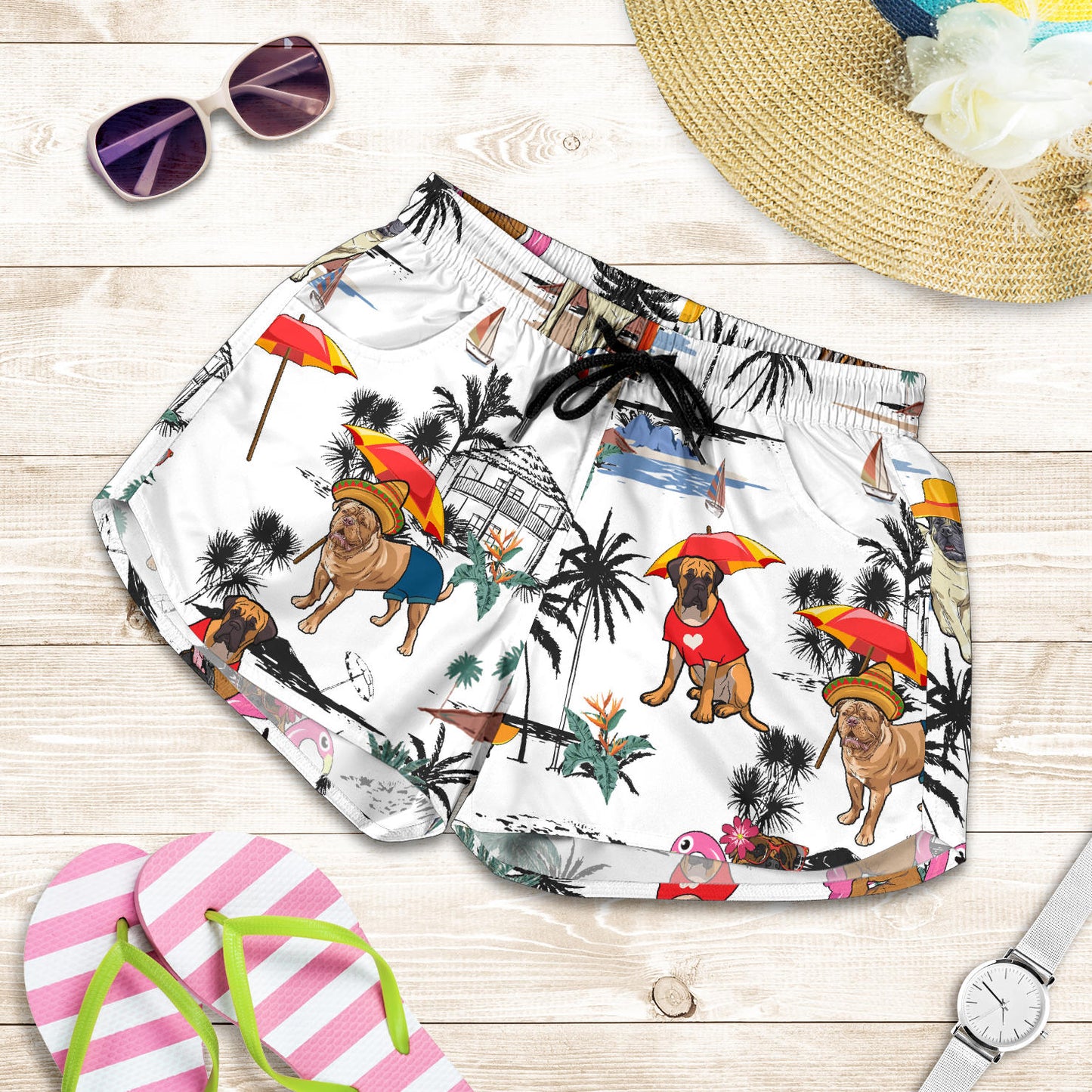 Bullmastiff-Summer Beach-SW