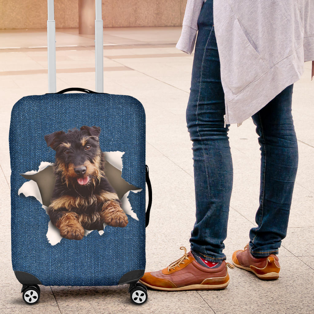 Jagdterrier Torn Paper Luggage Covers