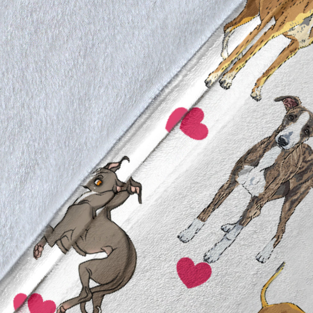 Sighthound Heart Blanket