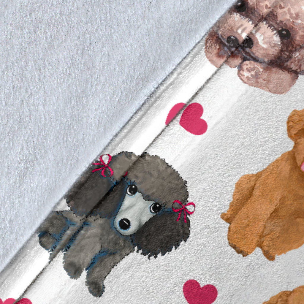 Poodle Heart Blanket