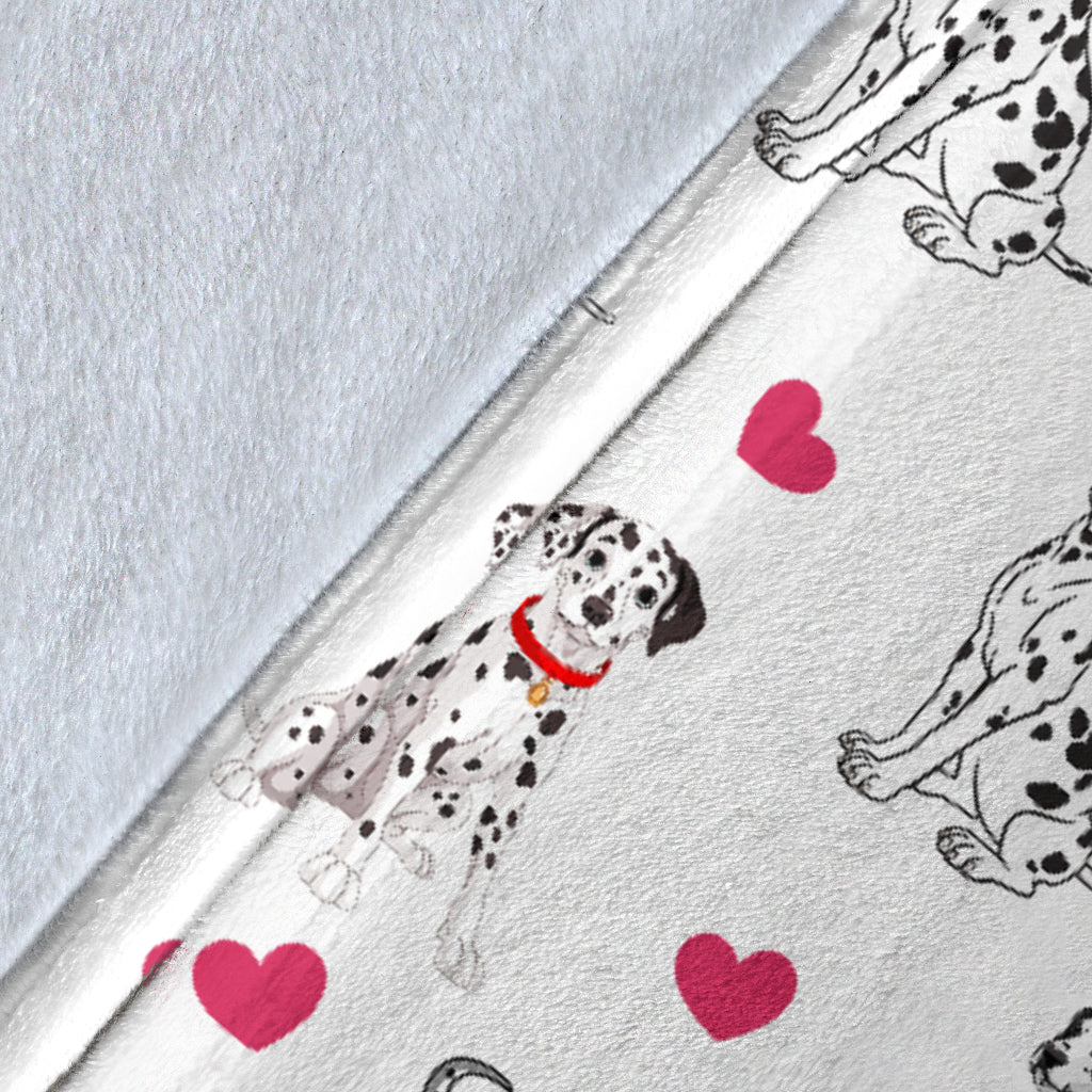 Dalmatian Heart Blanket