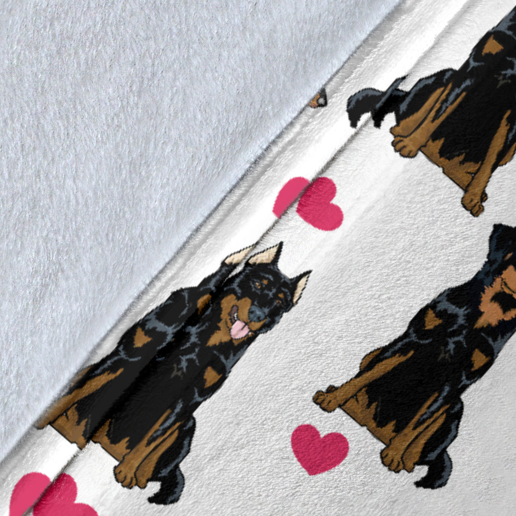 Beauceron Heart Blanket
