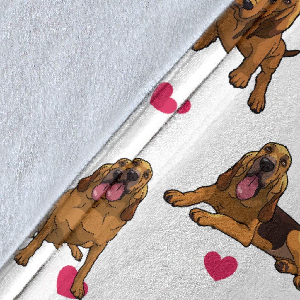 Bloodhound Heart Blanket