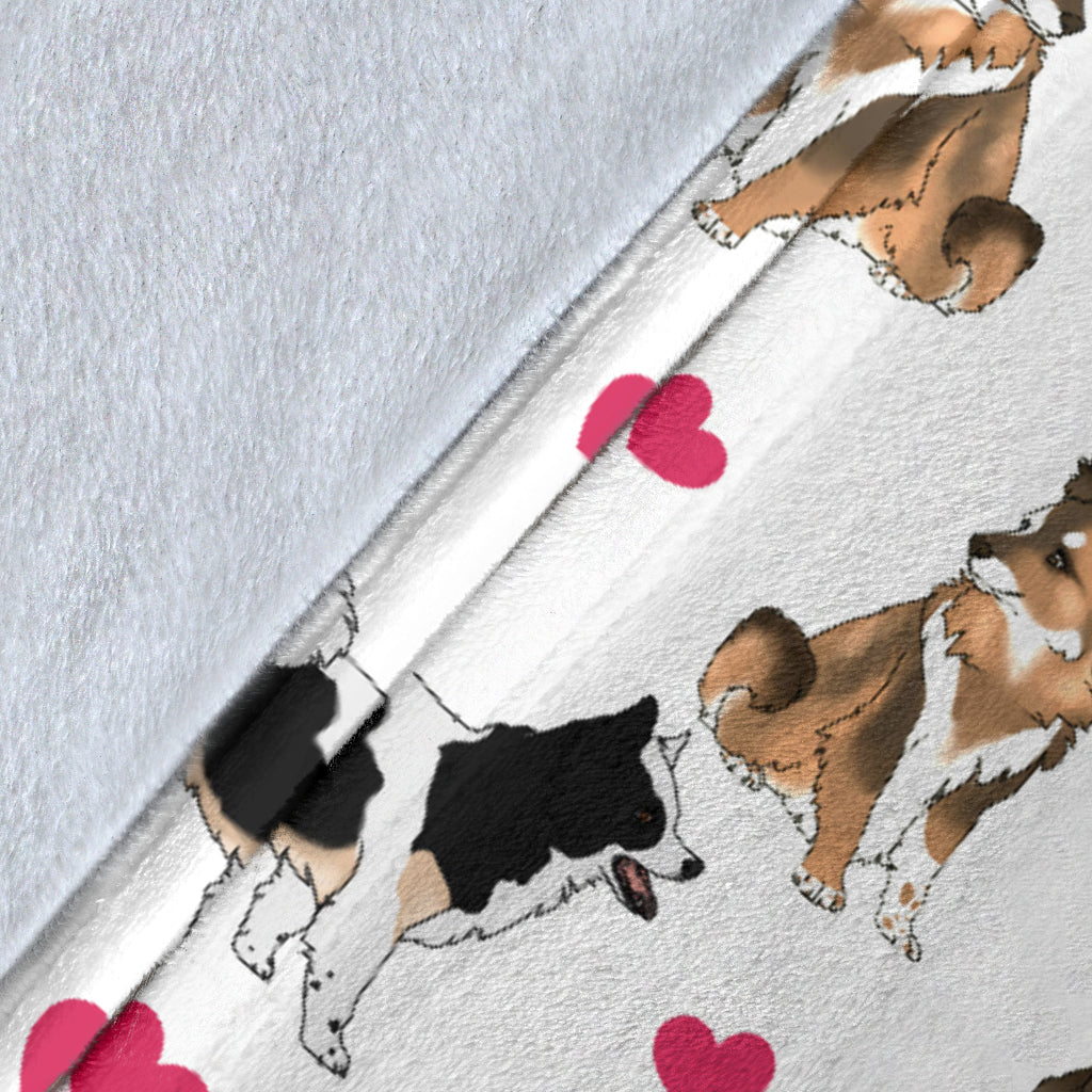 Icelandic Sheepdog Heart Blanket