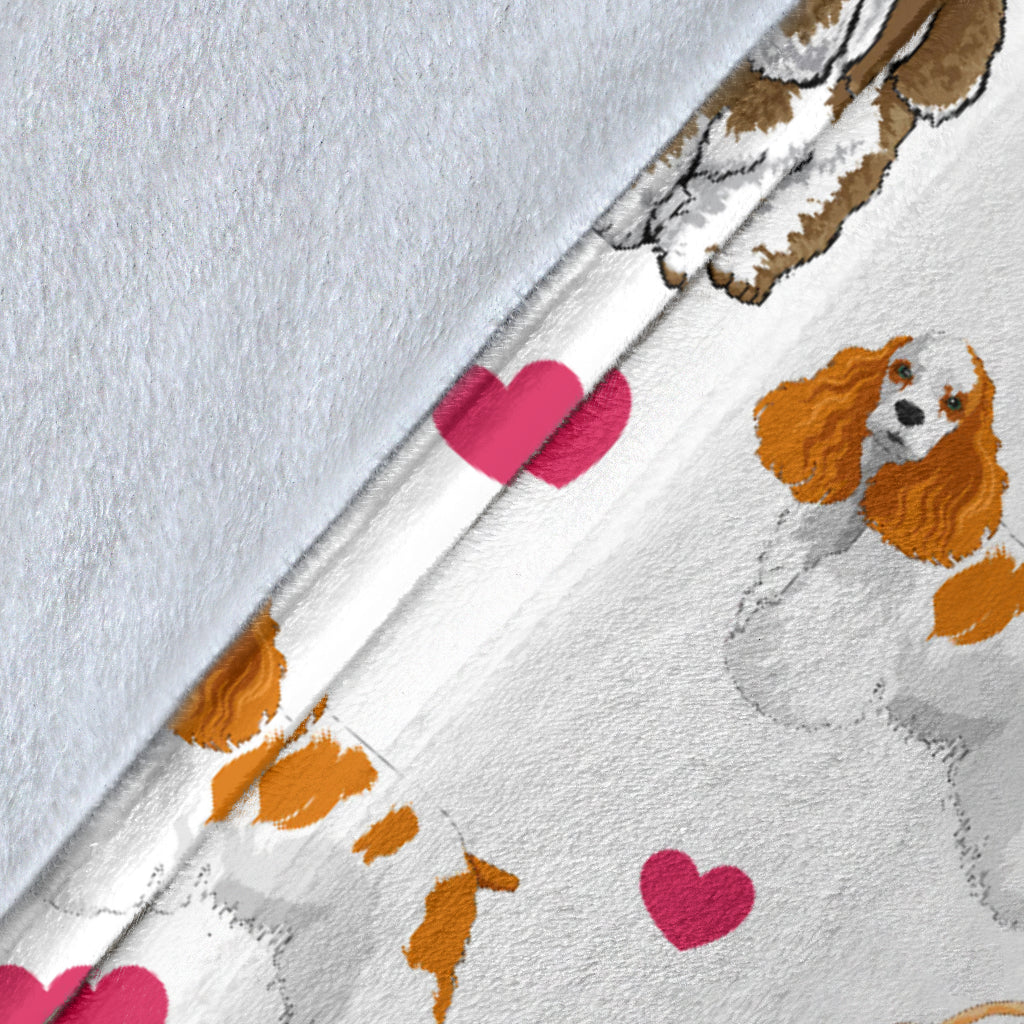 American Cocker Spaniel Heart Blanket