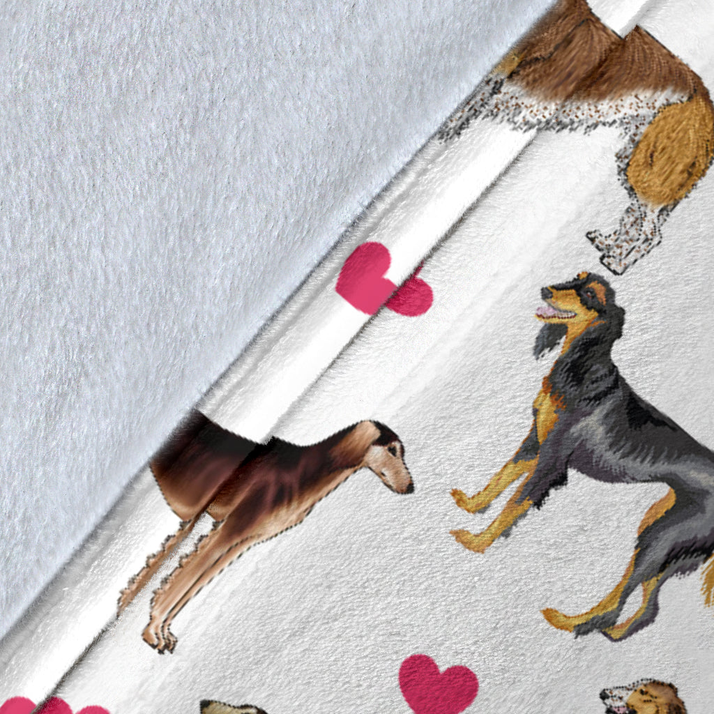 Saluki Heart Blanket