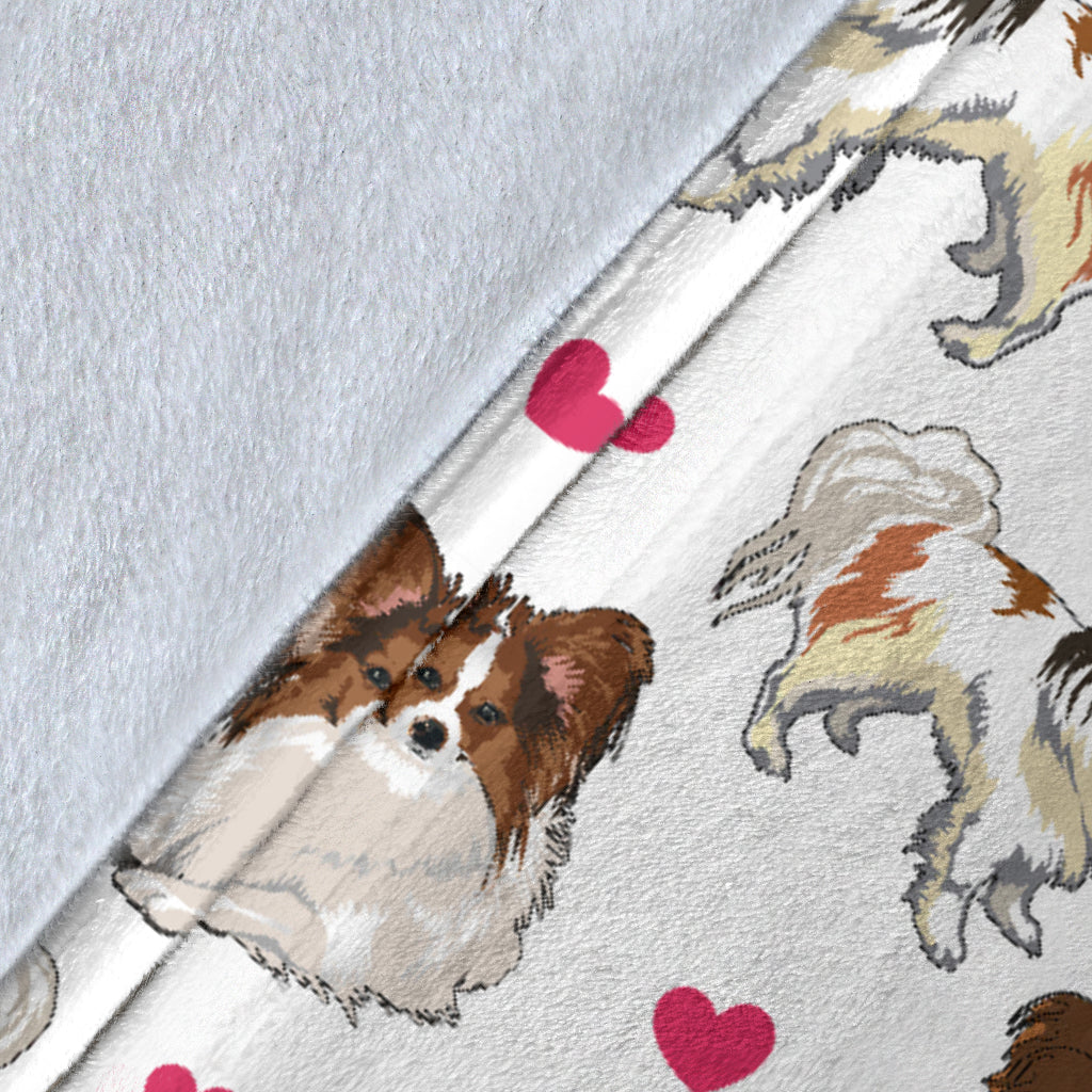 Papillon Heart Blanket