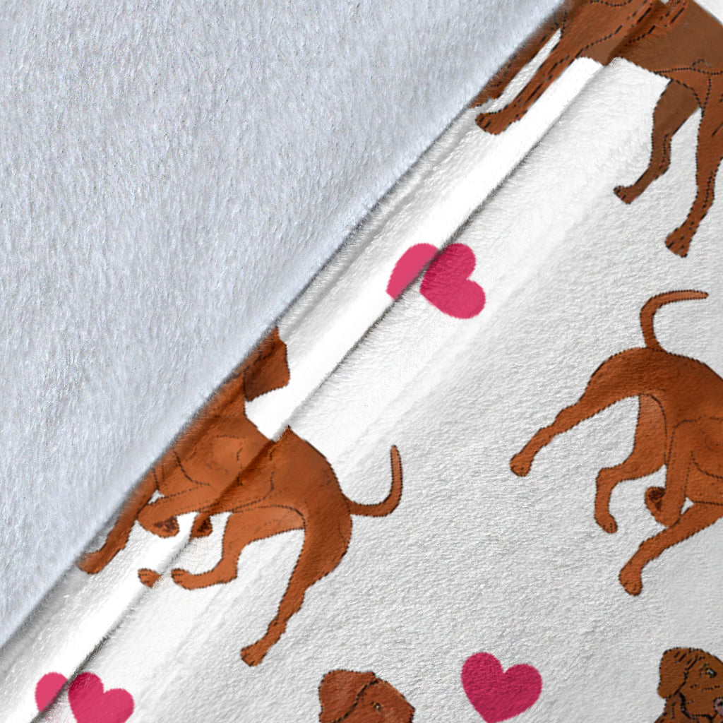 Vizsla Heart Blanket