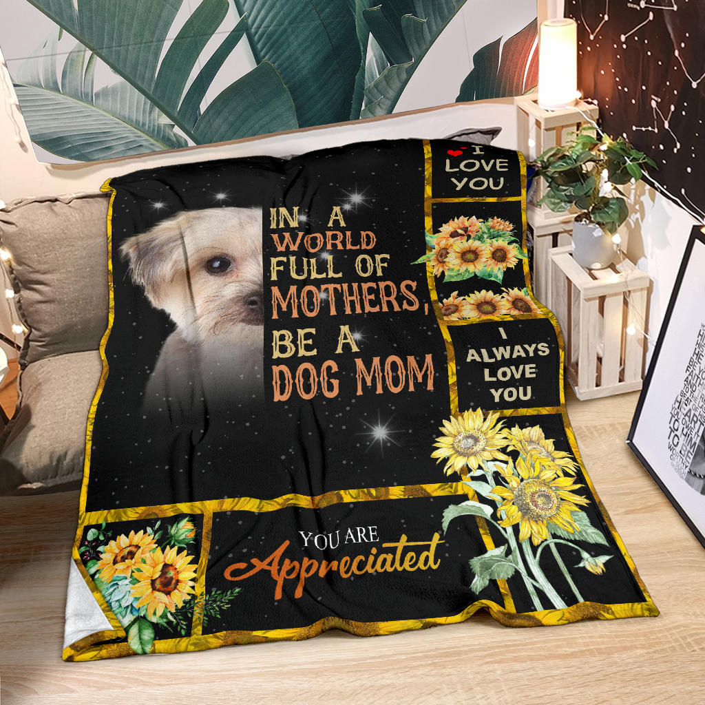 Morkie-A Dog Mom Blanket