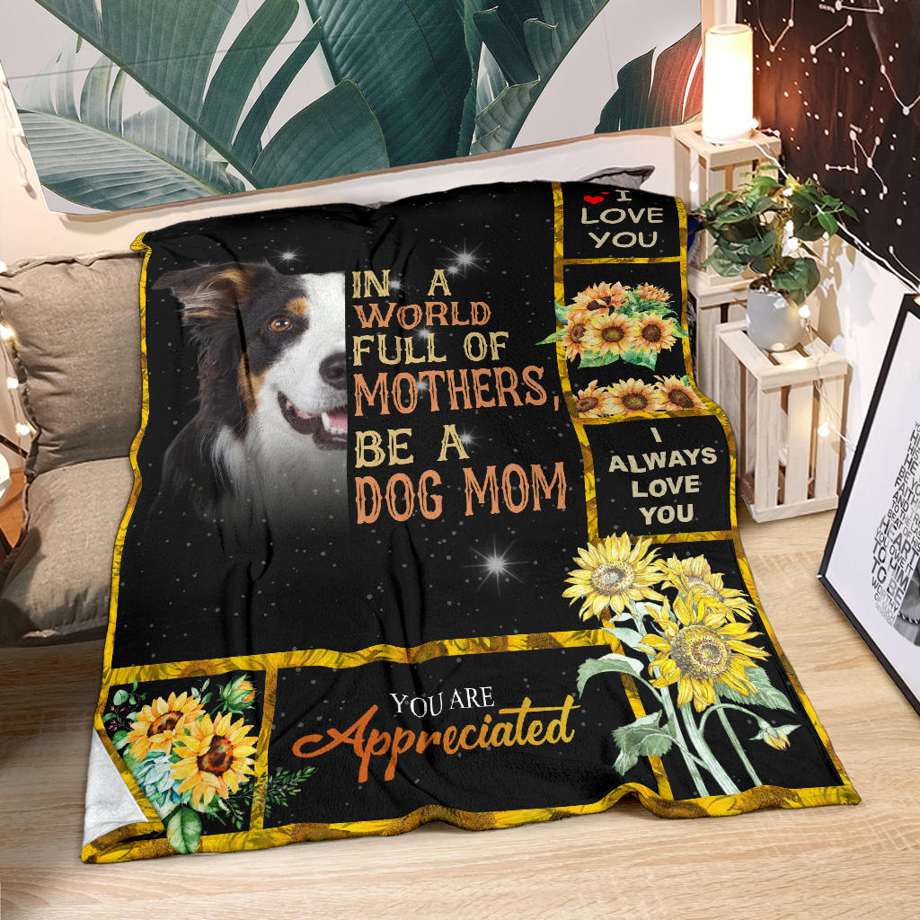 Border Collie-A Dog Mom Blanket