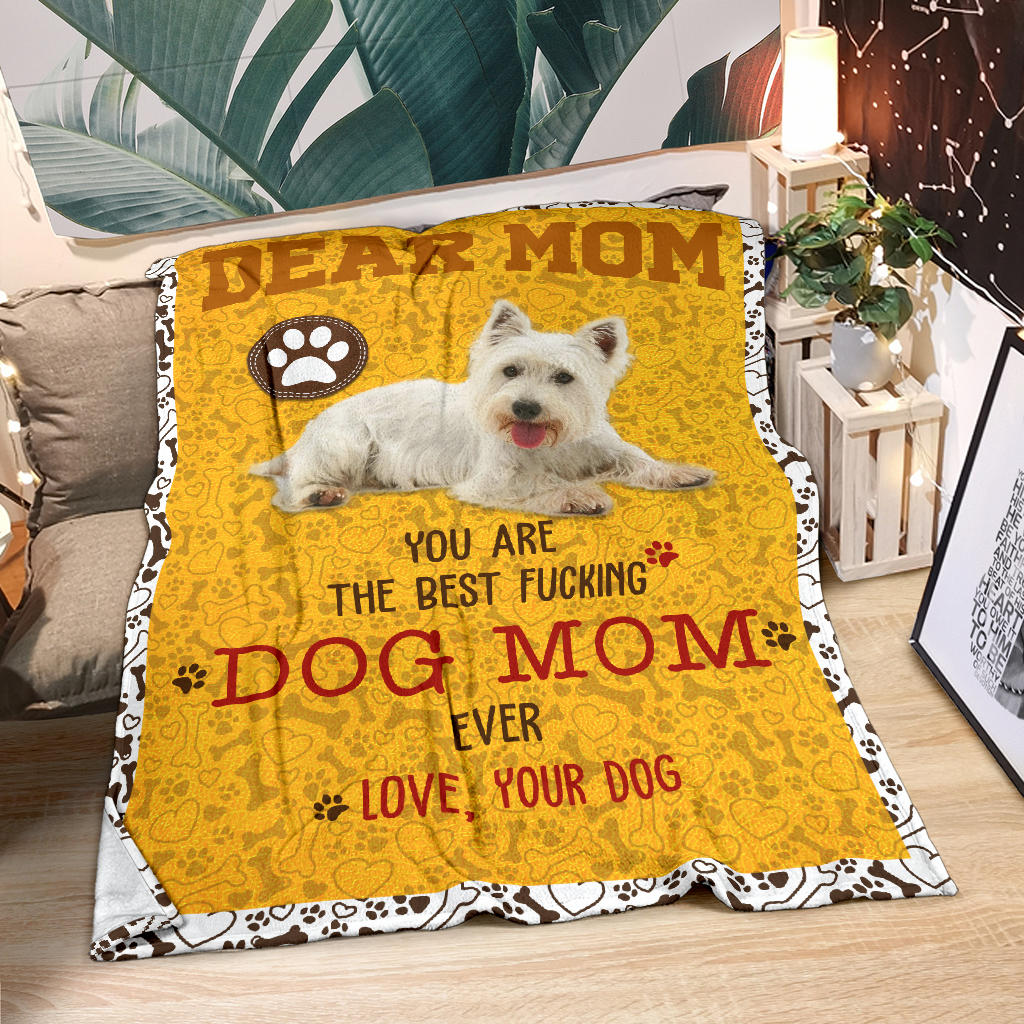 West Highland White Terrier-Dog Mom Ever Blanket
