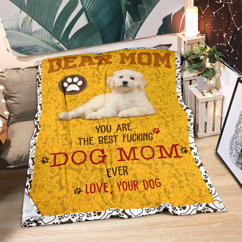 Labradoodle-Dog Mom Ever Blanket