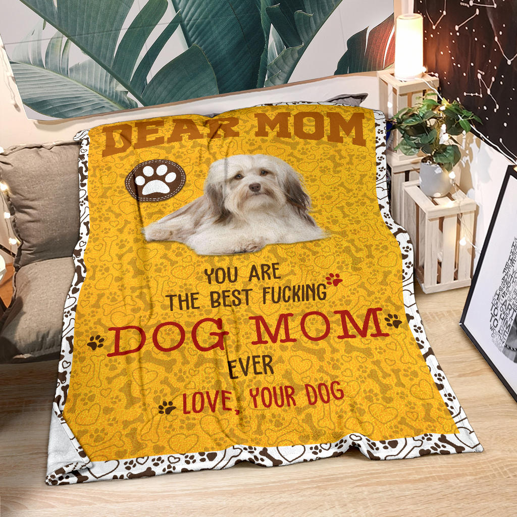 Havanese-Dog Mom Ever Blanket