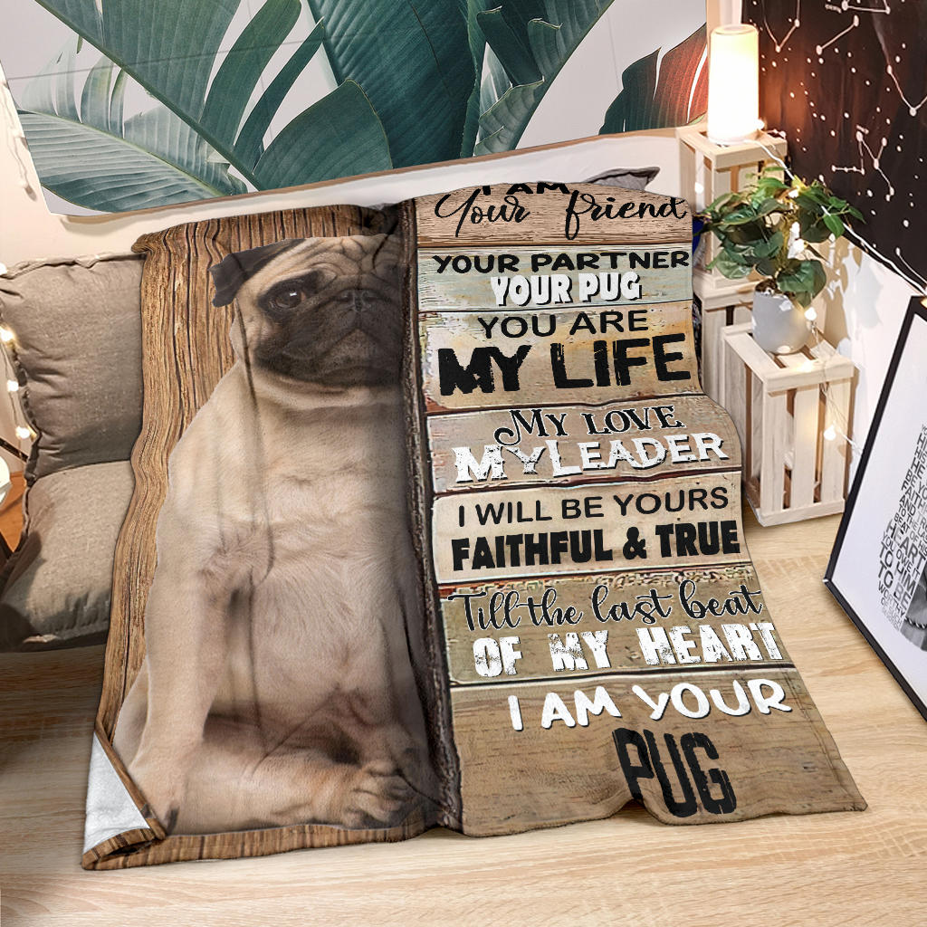 Pug-Your Partner Blanket