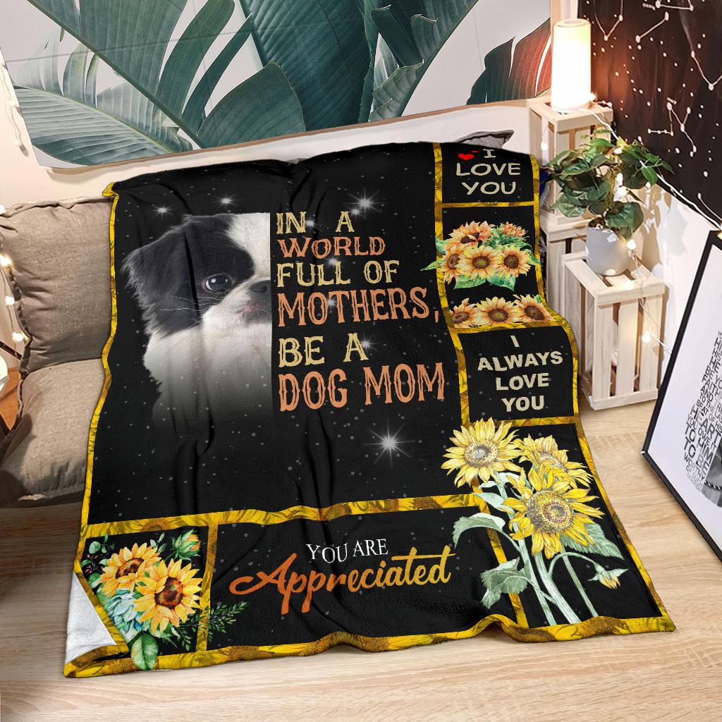 Japanese Chin-A Dog Mom Blanket