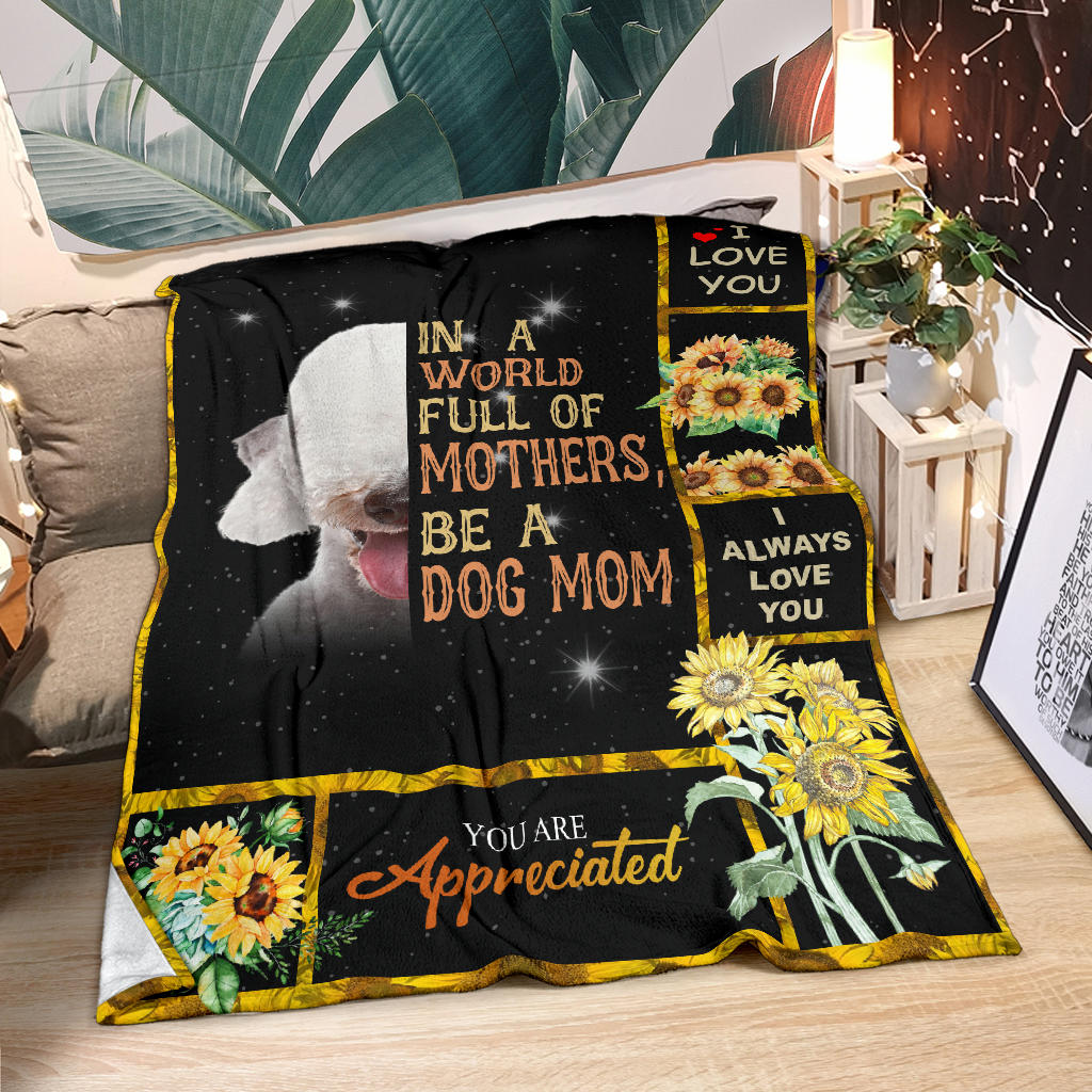 Bedlington Terrier-A Dog Mom Blanket