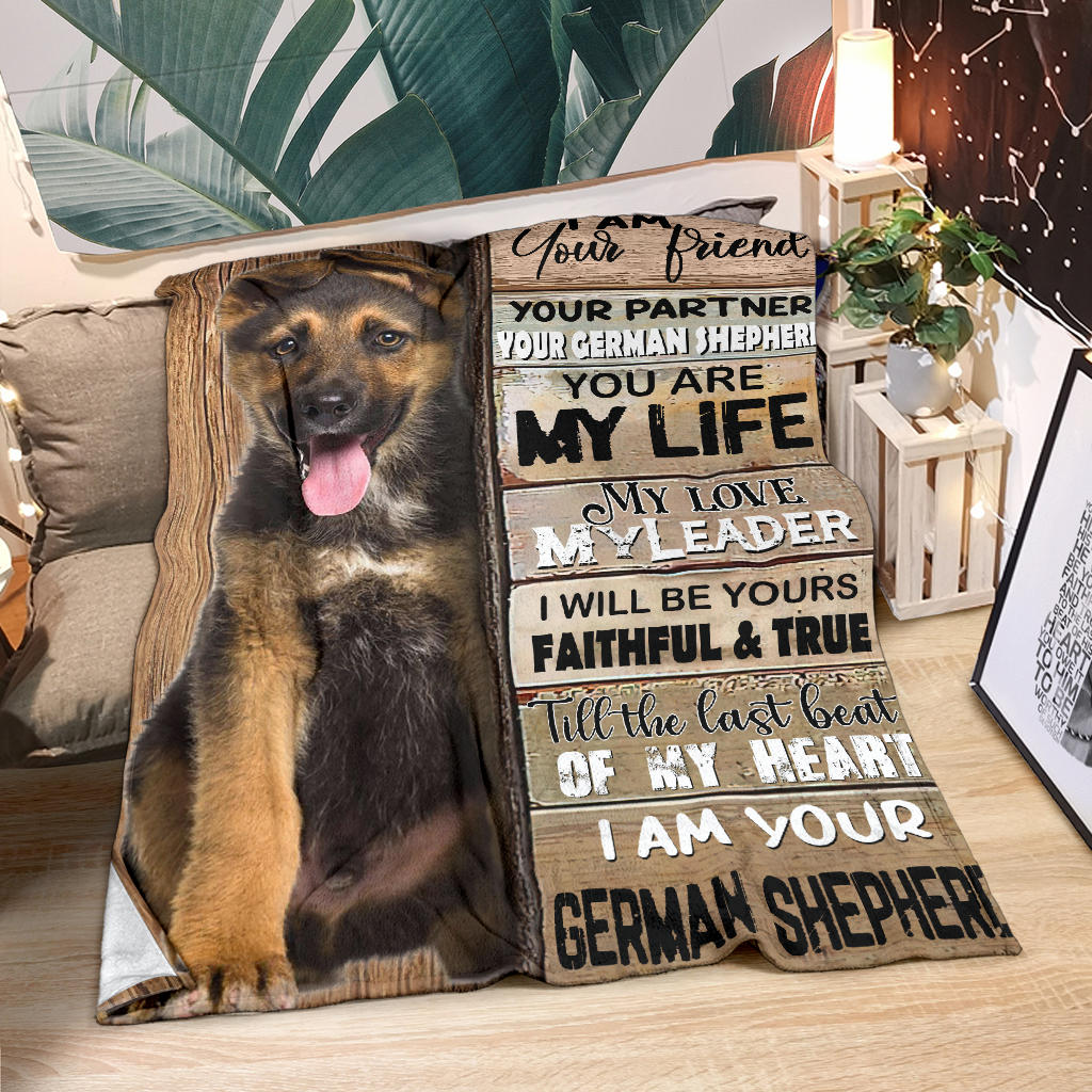 German Shepherd-Your Partner Blanket