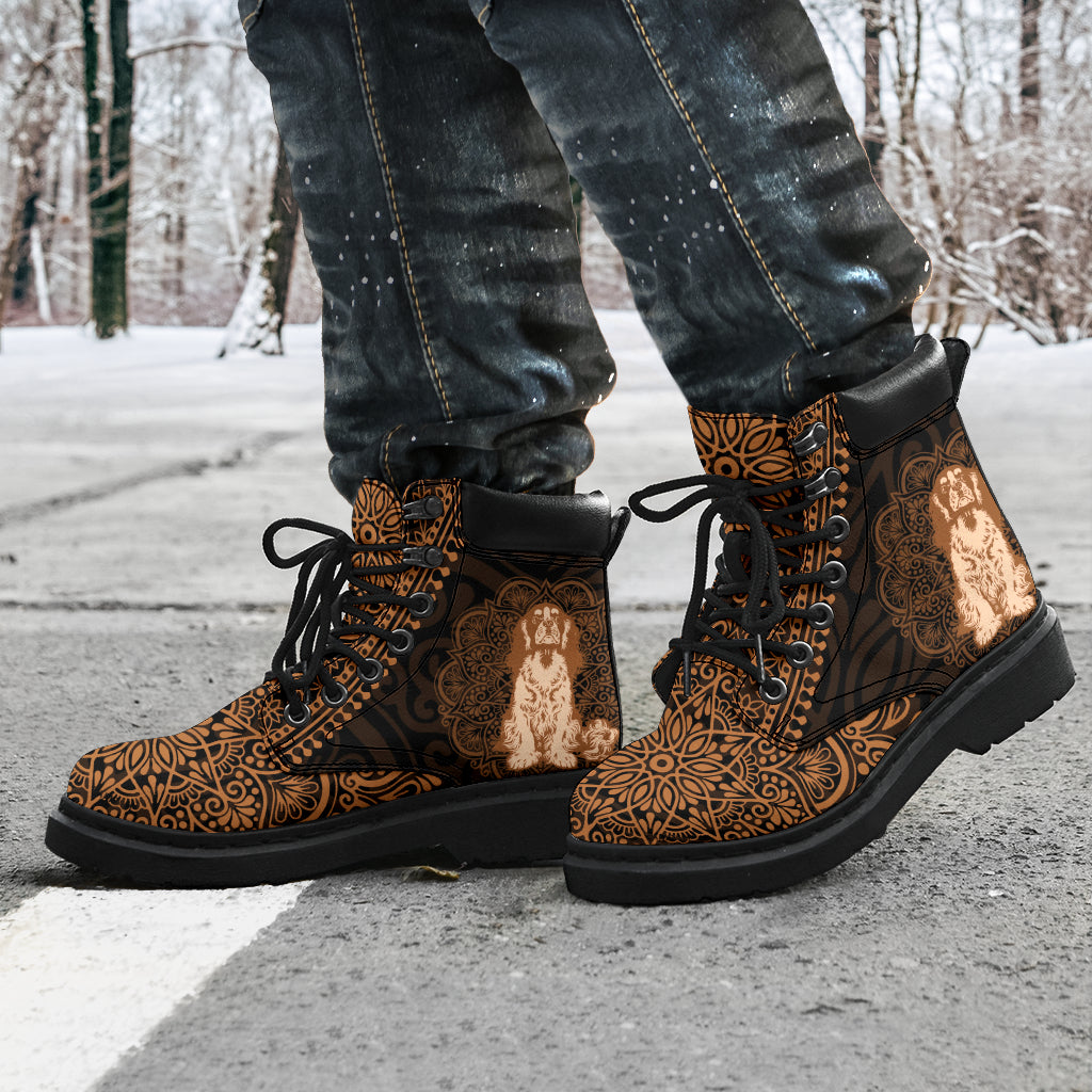 Cavalier King Charles Spaniel Mandala All-Season Boots