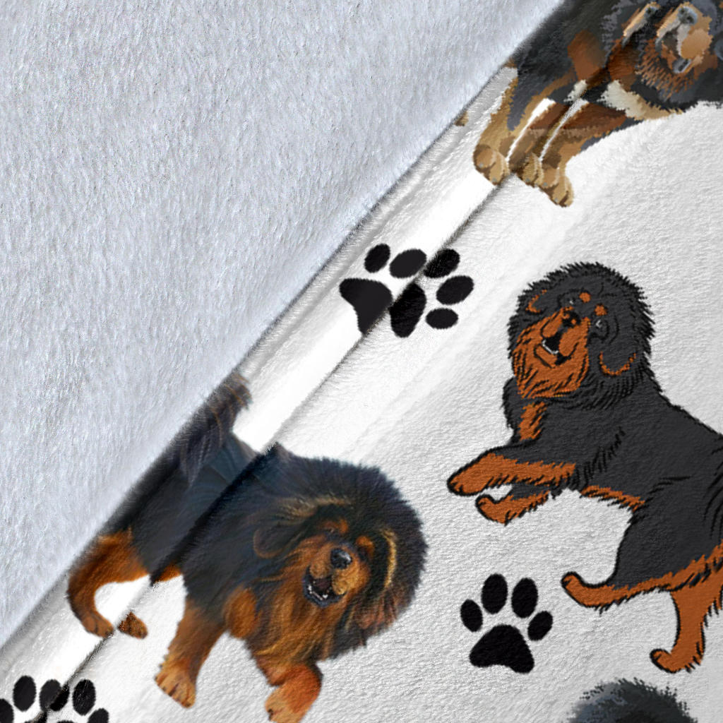 Tibetan Mastiff Paw Blanket