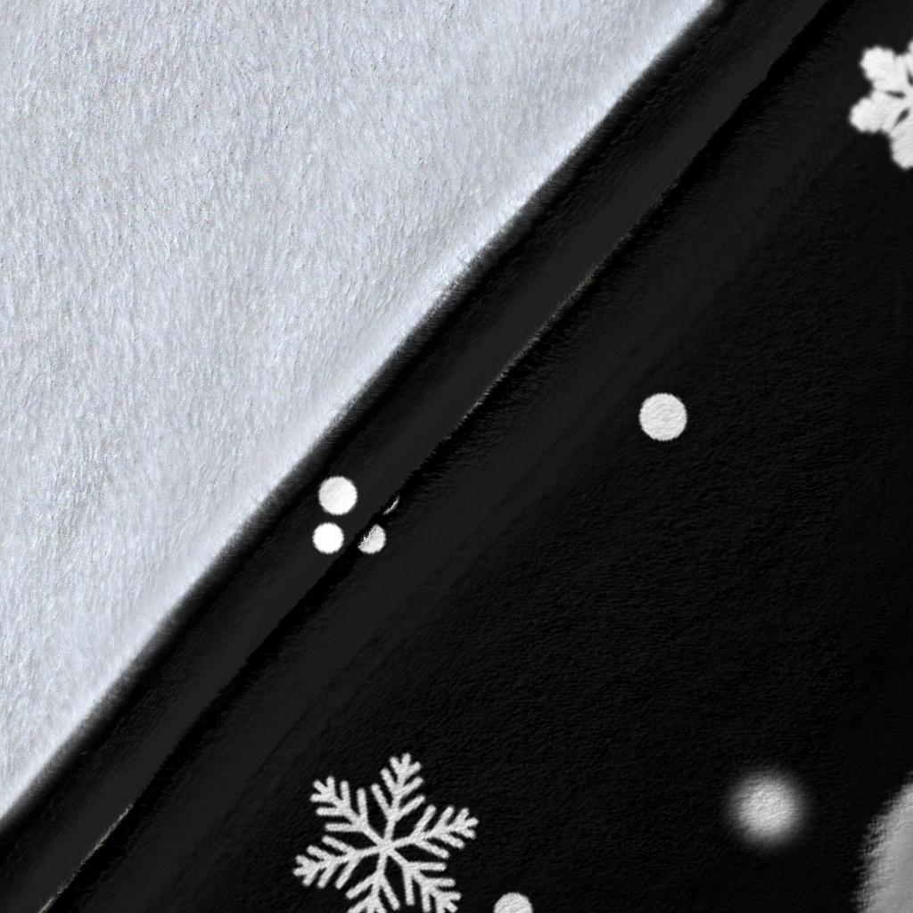 Japanese Spitz Christmas Tree Blanket