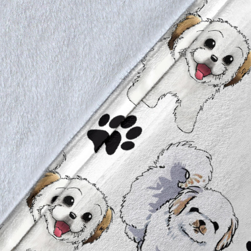 Coton De Tulear Paw Blanket