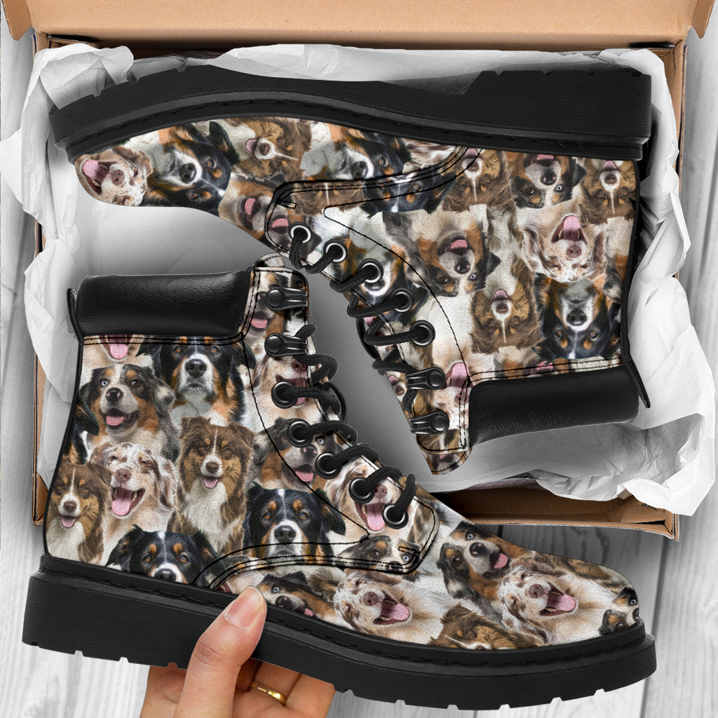 Australian Shepherd Full Face All-Season Boots