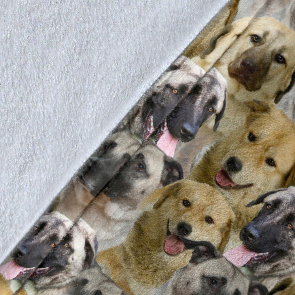 Anatolian Shepherd Full Face Blanket