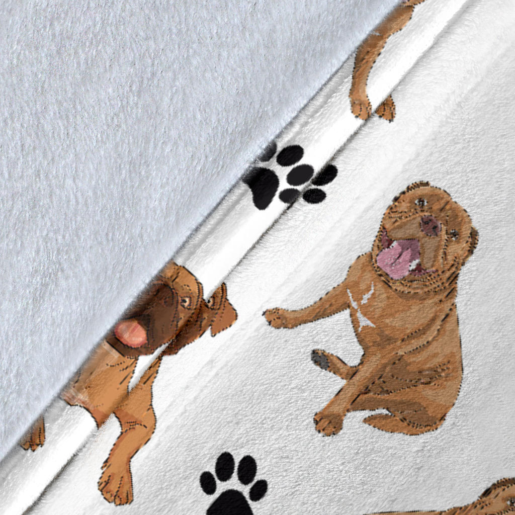 Dogue De Bordeaux Paw Blanket