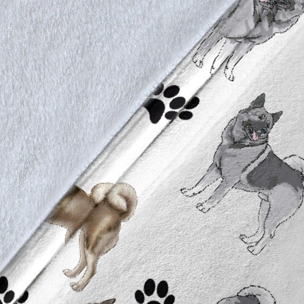 Norwegian Elkhound Paw Blanket