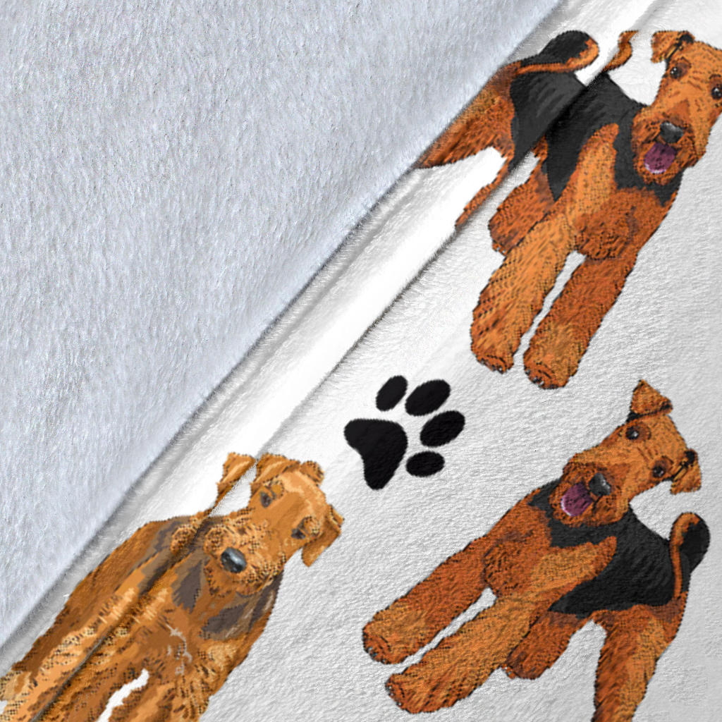 Welsh Terrier Paw Blanket