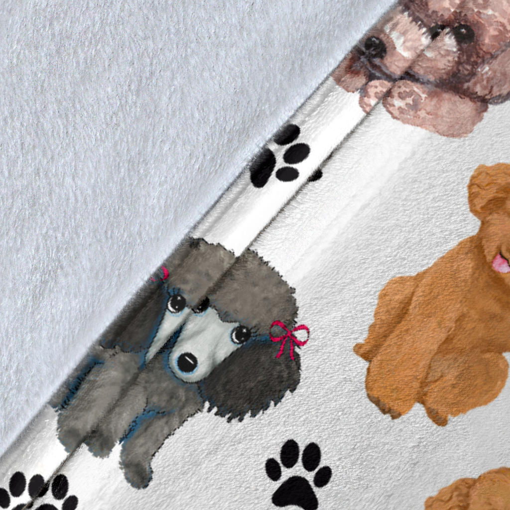 Poodle Paw Blanket